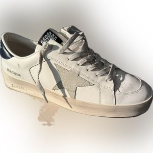 Men’s Golden, Goose white/black ice .Stardan is the style